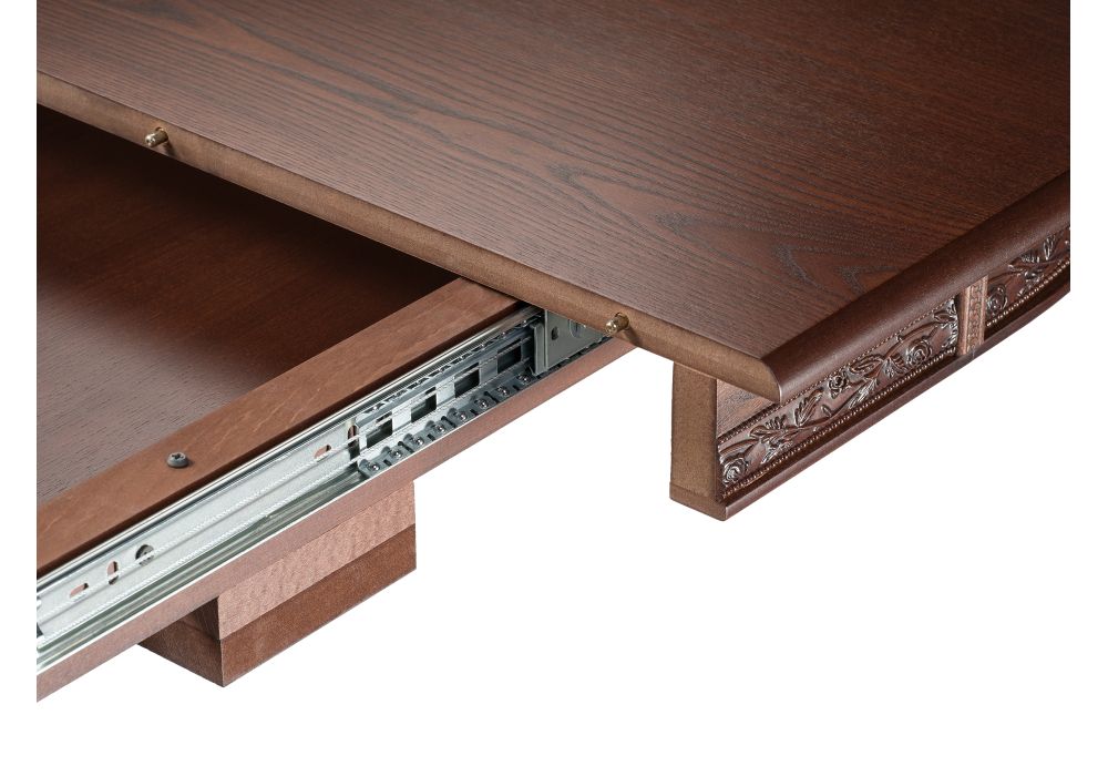 Деревянный стол Кантри 120 орех с коричневой патиной