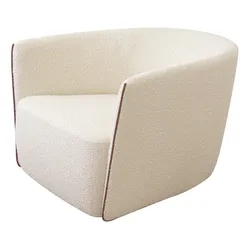 Кресло Ellipse E6.1 с кантом (молочный, букле)