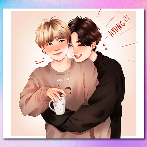 Арт принт / art.lior / BTS / Юнгуки #1