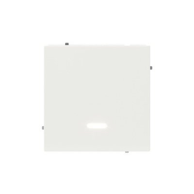 Выключатель одноклавишный с подсветкой, KANT, белая магнолия