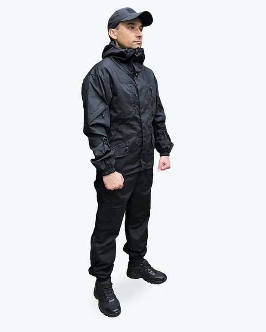 Костюм Горка 6М GRAND – Чёрный, рип-стоп, летний (Беларусь)