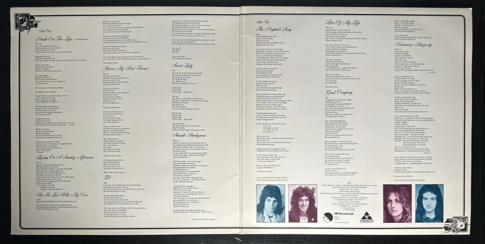 Queen ‎– A Night At The Opera (Англия 1975г.)