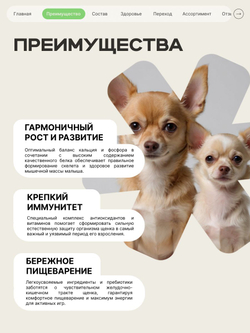 Корм сухой для щенков породы Мопс, премиум полнорационный комплекс, с ягненком, 2,5 кг, QUATTRO