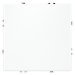 Перекрестный переключатель встраиваемый VOLTUM S70 одноклавишный 10А, (белый матовый)