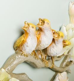 ART-325 Триптих «Птицы на ветках сакуры»