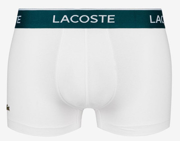 Мужские спортивные боксеры Lacoste Casual Cotton Stretch Boxer 3P - белый