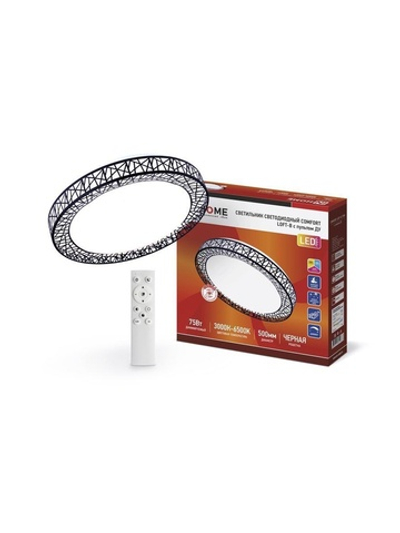 Светильник светодиодный COMFORT Loft-B 75Вт 3000-6500К 6000лм 230В 500х100мм с пультом ДУ IN HOME 4690612035116