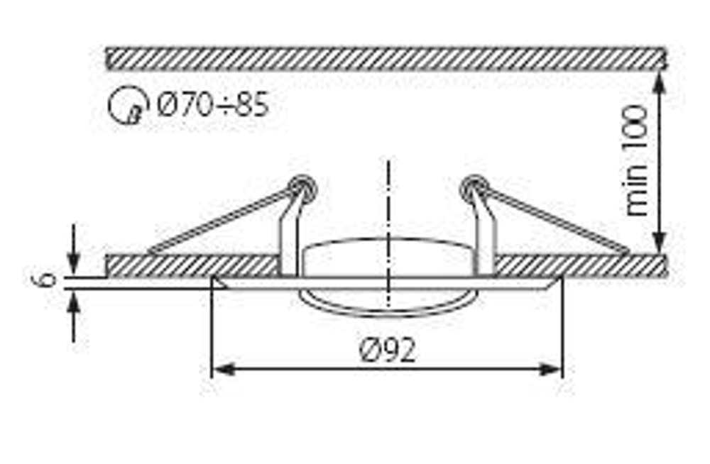 Cветильник поворотный KANLUX HORN CTC-3115-PG/N