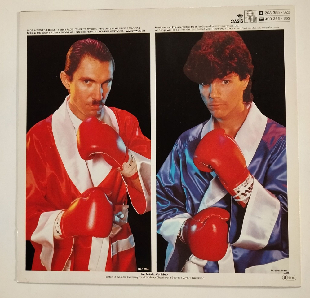 Винтажная виниловая пластинка LP Sparks Whomp That Sucker (Germany 1981)