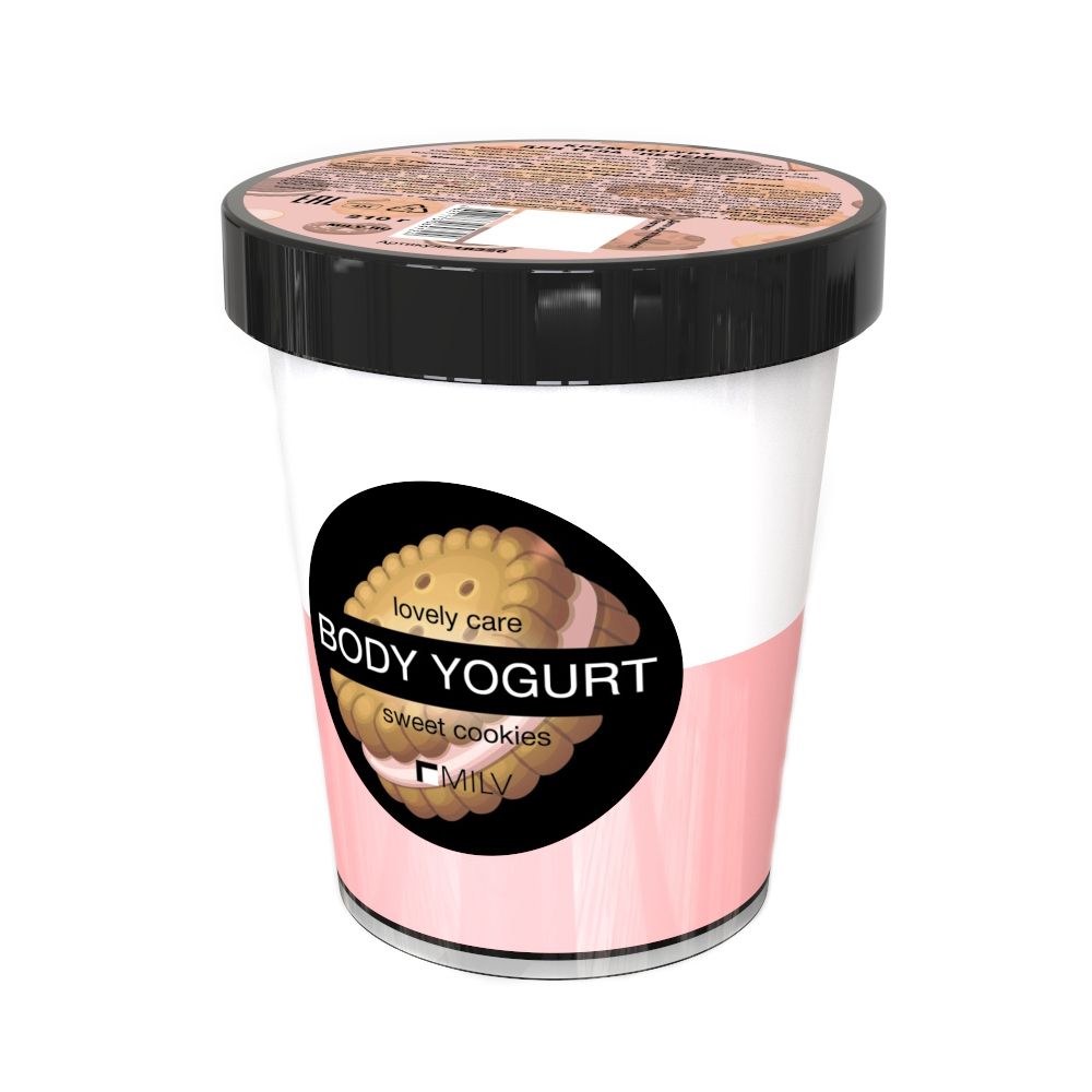MILV (Арт.18326) Крем-йогурт двухцветный &quot;Печенье&quot;, 210 г