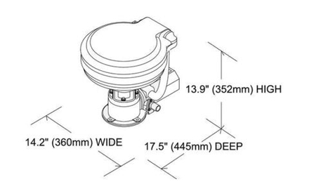 Унитаз с электрической помпой 24V