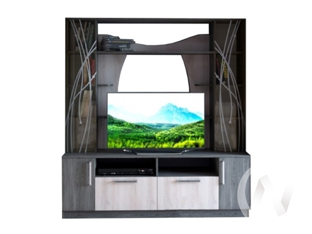 Центральная секция Гостиная ПРИМА-2 (ясень анкор/дуб сакраменто)