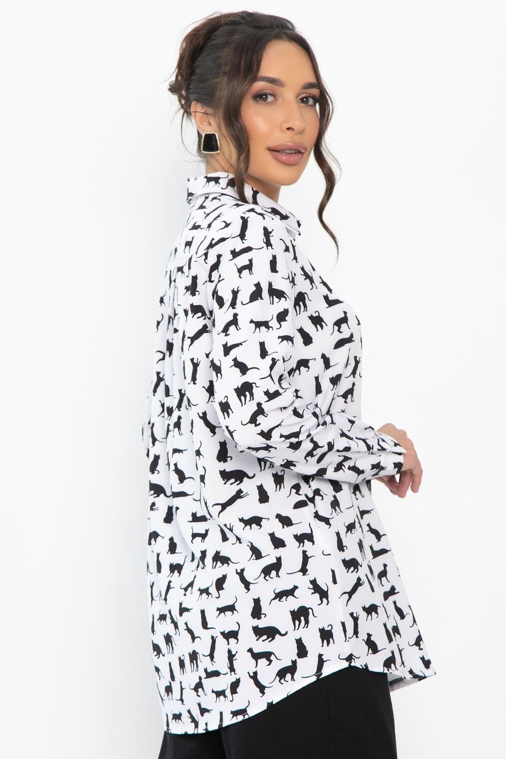Рубашка Надель (белая/кошки) Б13844-16М LT Collection
