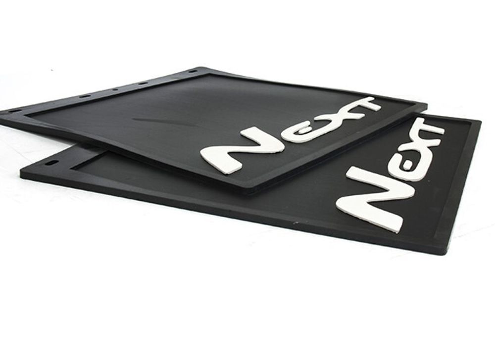 Брызговик /Г-3302 NEXT/ задний резин. 40*40 (2 шт)  белый  3D (Газелист52)