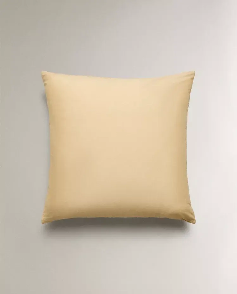 ZARA HOME НАВОЛОЧКА ДЛЯ ДЕКОРАТИВНОЙ ПОДУШКИ С ДЕКОРАТИВНОЙ СТРОЧКОЙ, ЖЕЛТЫЙ