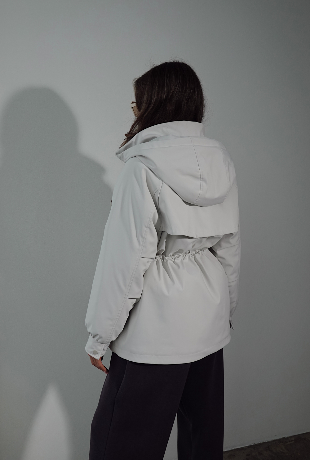 Куртка утепленная на кулиске с капюшоном