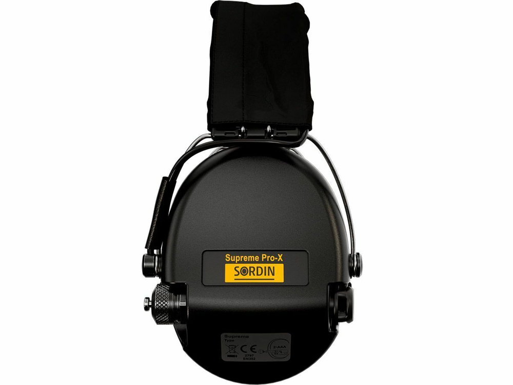 Наушники активные Sordin (MSA) Supreme Pro-X, чёрные, оголовье-ткань (SOR75302-X-02-S)
