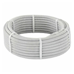 Труба гофрированная ПВХ d16мм с протяжкой сер. (уп.100м) TOKOV ELECTRIC TKE-TG/P-16-C06/100