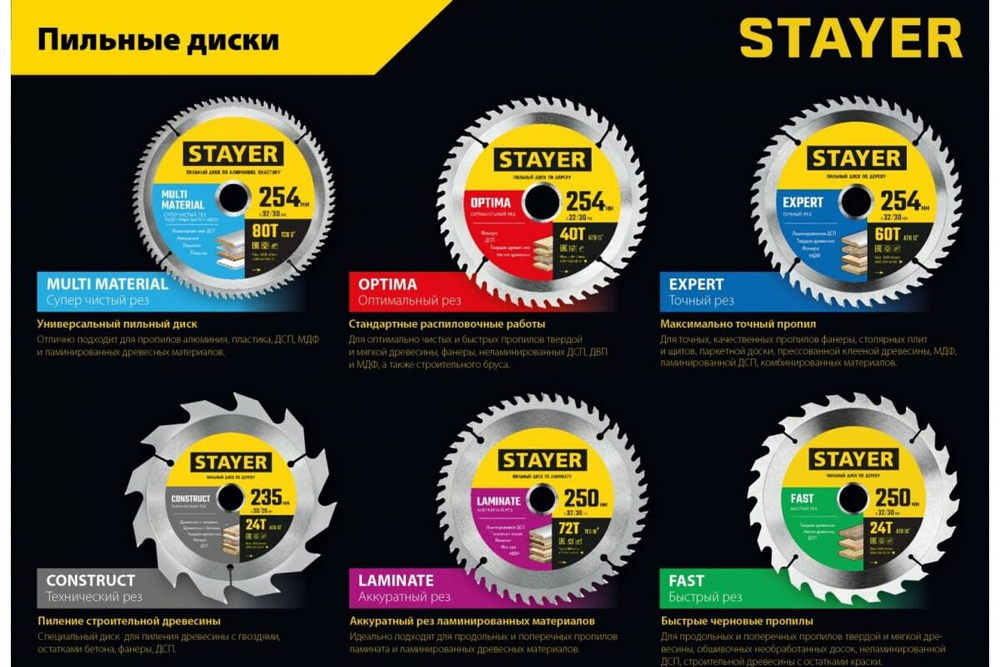 Диск пильный по дереву STAYER Fast 185x30/20 мм; 24T 3680-185-30-24_z01