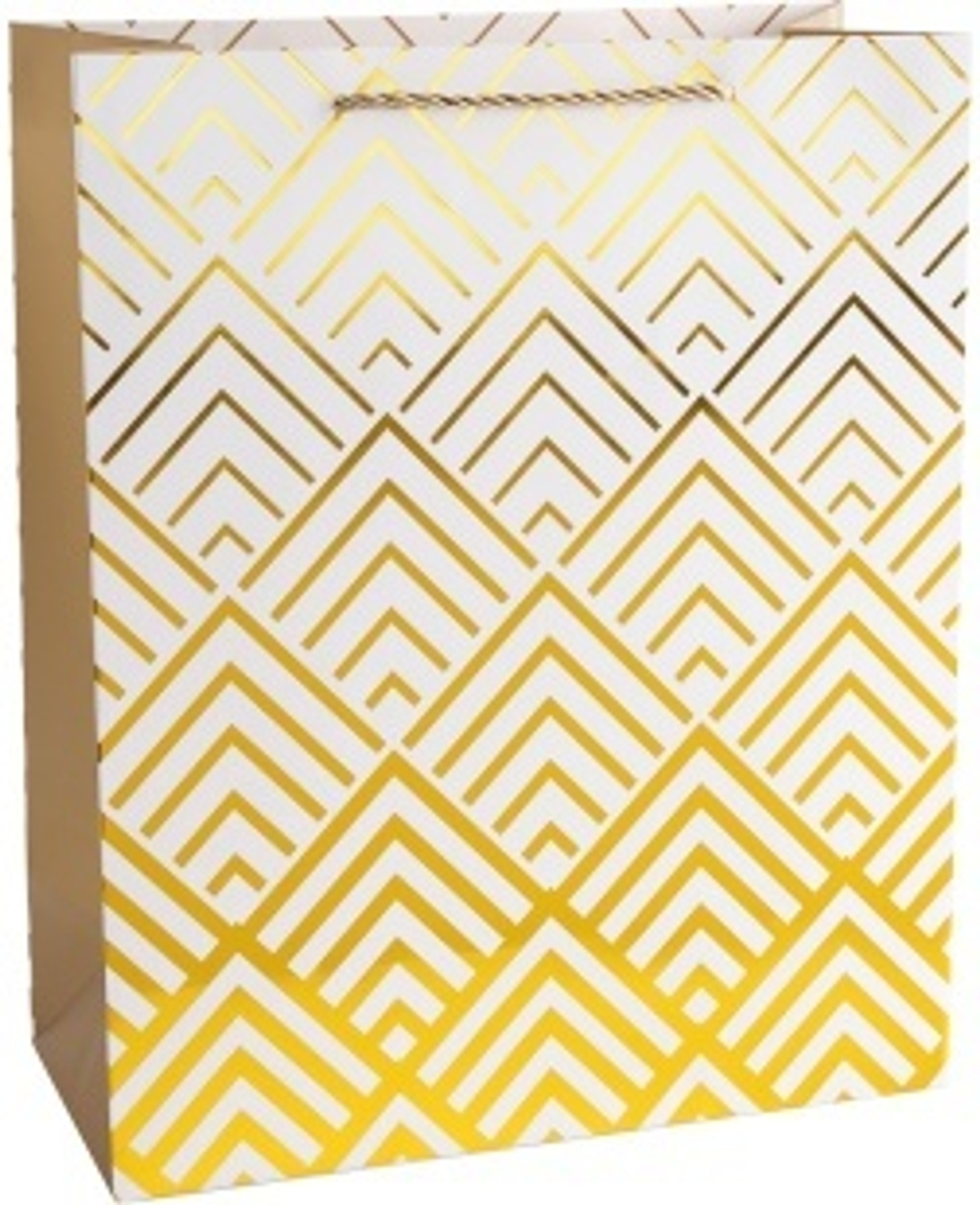 Пакет подарочный Эффектная серия Дизайн №1 Металлик 42*31*12 см.