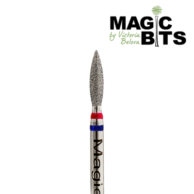 Magic bits алмазная фреза с натуральным напылением пламя 023 средне-мягкая санкт-петербург