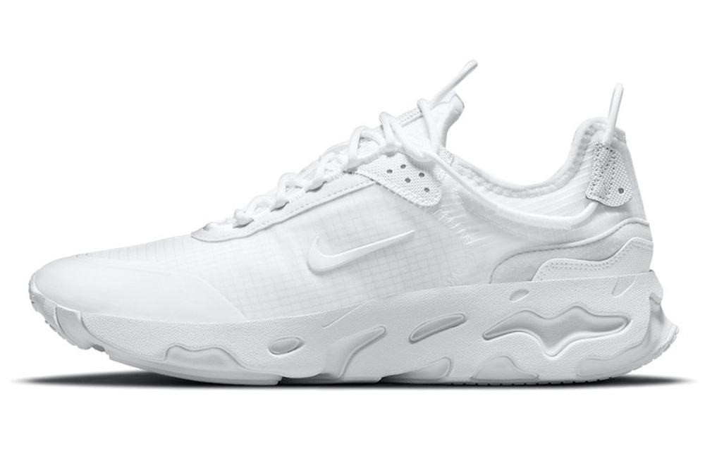 Triple white nike react shop