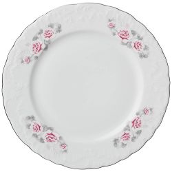 ТАРЕЛКА ЗАКУСОЧНАЯ РОКОКО "НЕЖНАЯ РОЗА" ПЛАТИНА 21СМ МАЛ.УП. 6ШТ БЕЗ УПАК