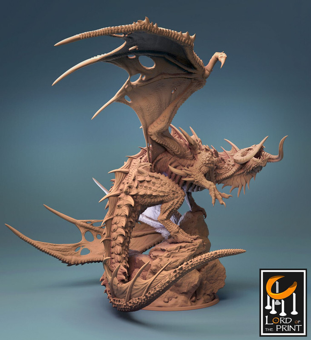 Дракон монстр миниатюра для dnd, днд, pathfinder, фентези, Настольная игра, НРИ, Варгейм, РПГ