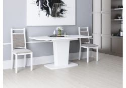 Стол на тумбе Токио-28 120(152)х75х75 белый