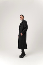 Серое пальто из кашемира