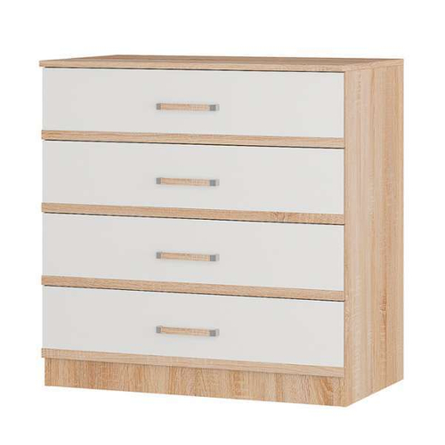 Сакура комод 850*866*500 дуб сонома/белый БТС