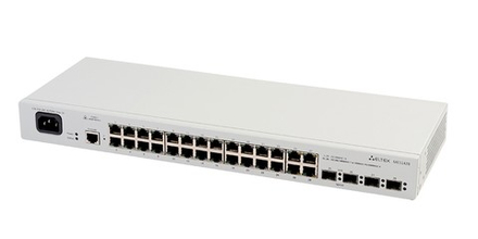 MES1428 Eltex Коммутатор 24 порта 100M, 4xSFP/RJ45 combo, 220В AC