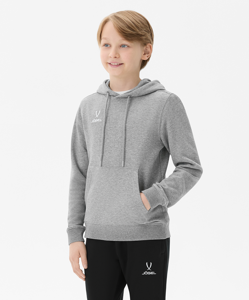 Худи ESSENTIAL Cotton Hoodie, серый меланж, детский