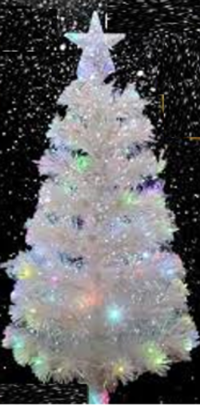 Елка светящаяся белая