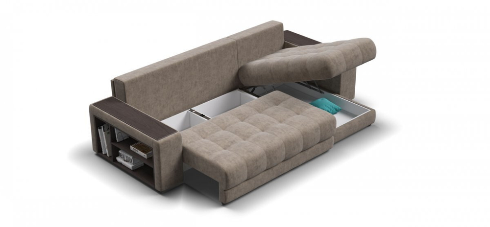 Угловой диван Босс ХЛ Велюр Роял тауп