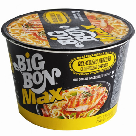 Лапша Big Bon Курица с пряным соус 95 гр