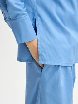 Рубашка медицинская женская Юми, эйр блю хлопок