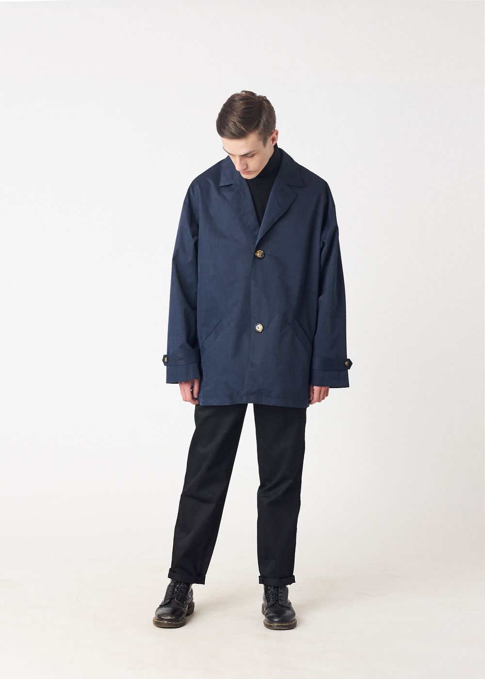 Плащ Короткий FOS Синий Мужской