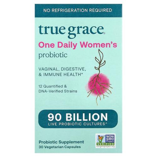 True Grace, One Daily Women's Probiotic, 30 вегетарианских капсул
