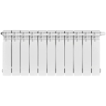 Радиатор биметаллический STOUT TITAN VENTIL 350 - 11 секций (подключение нижнее правое, цвет белый)