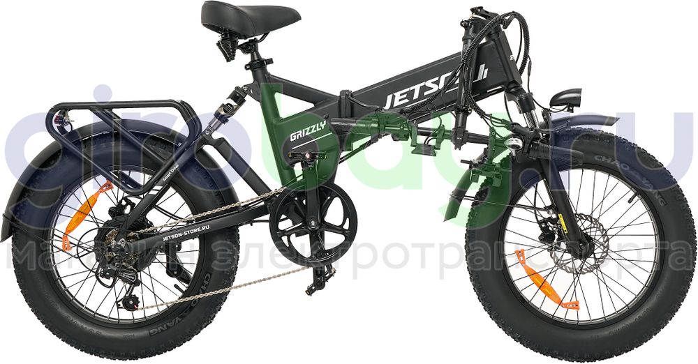 Электровелосипед Jetson GRIZZLY 1200w (48v15ah) - Чёрный фото №8