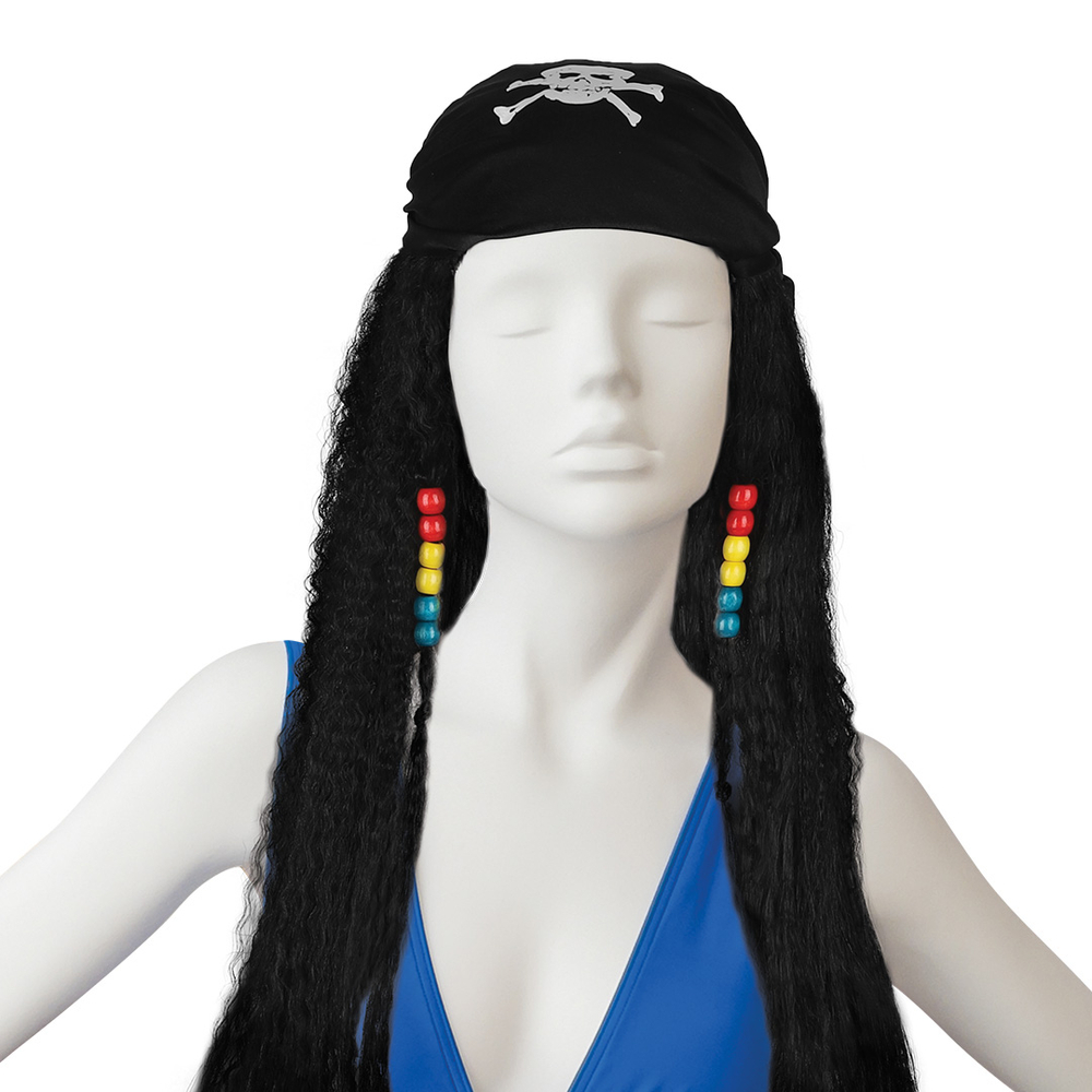 Парик карнавальный, 100 гр, Пират в бандане