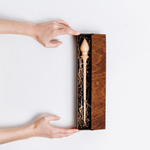 Деревянное Опорное веретено в подарочном органайзере, коробке. OV10