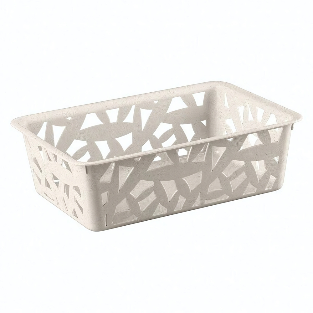 Корзинка универсальная 200х142х60 мм m, 1,2л (светло-бежевый)