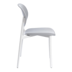 Стул ADORE (mod. XRB-1025) пластик, серый / белый (grey / white), 41 х 53 х 81,5 см