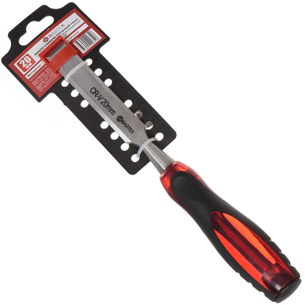 Долото-стамеска 20 мм, рук двухкомп обрезин, Bartex, Тигровый глаз, 1248520, шт