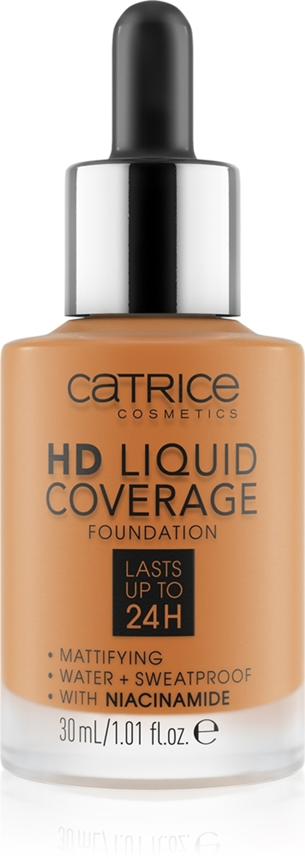 Catrice HD Liquid Coverage Foundation - Жидкая водостойкая тональная основа с матовым финишем, 30 ml