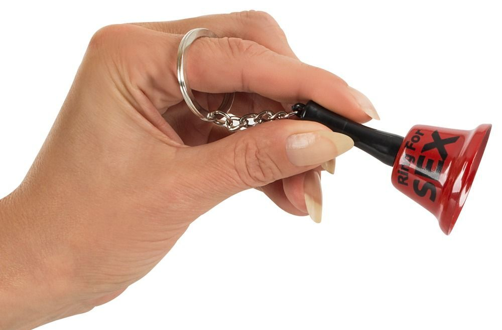 Брелок-колокольчик Ring for Sex (Цвет: красный с черным)