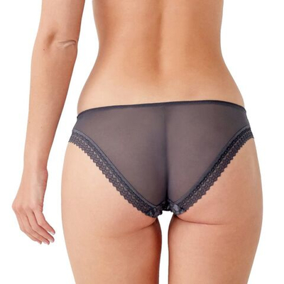 Трусы средней посадки из сетчатой ткани Graphic Mesh (Размер: L) (Цвет: черный)