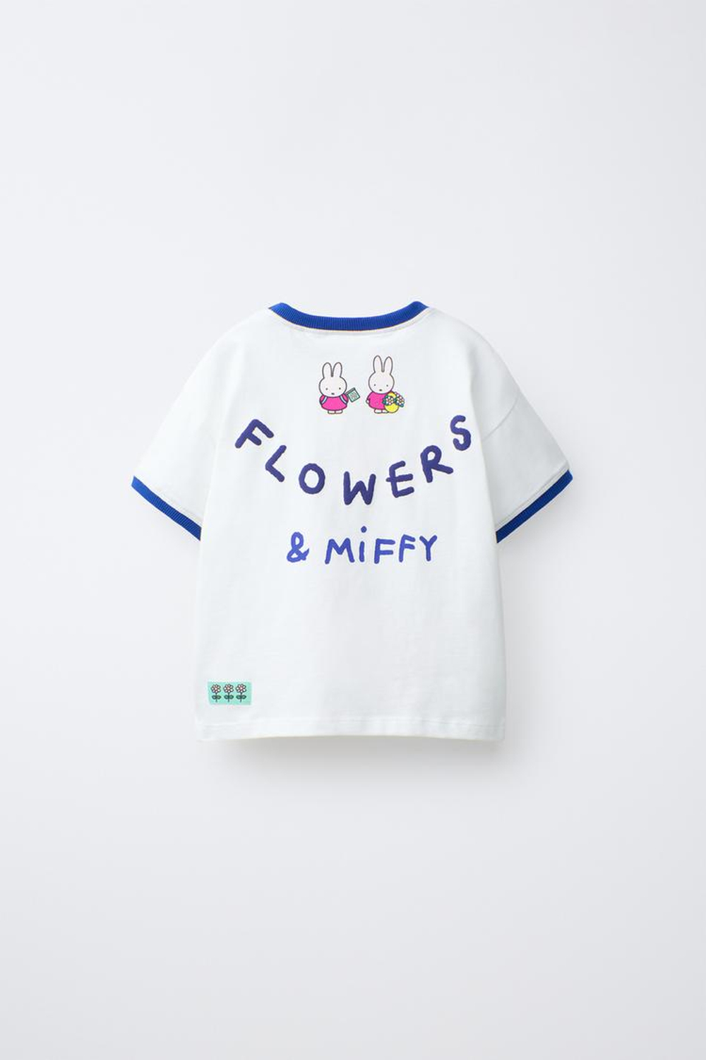 ZARA ФУТБОЛКА С КОНТРАСТНЫМИ ДЕТАЛЯМИ И ПРИНТОМ MIFFY™ MERCIS BV ©, БЕЛЫЙ
